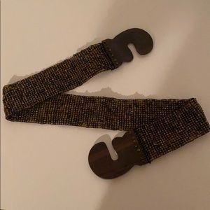 Beautiful women’s beaded brown belt medium
